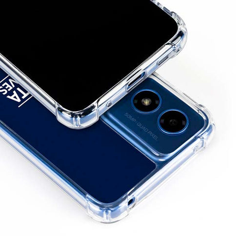 NBA Minnesota Timberwolves Standard - Navy Blue Moto G 5G (2024) Clear Case